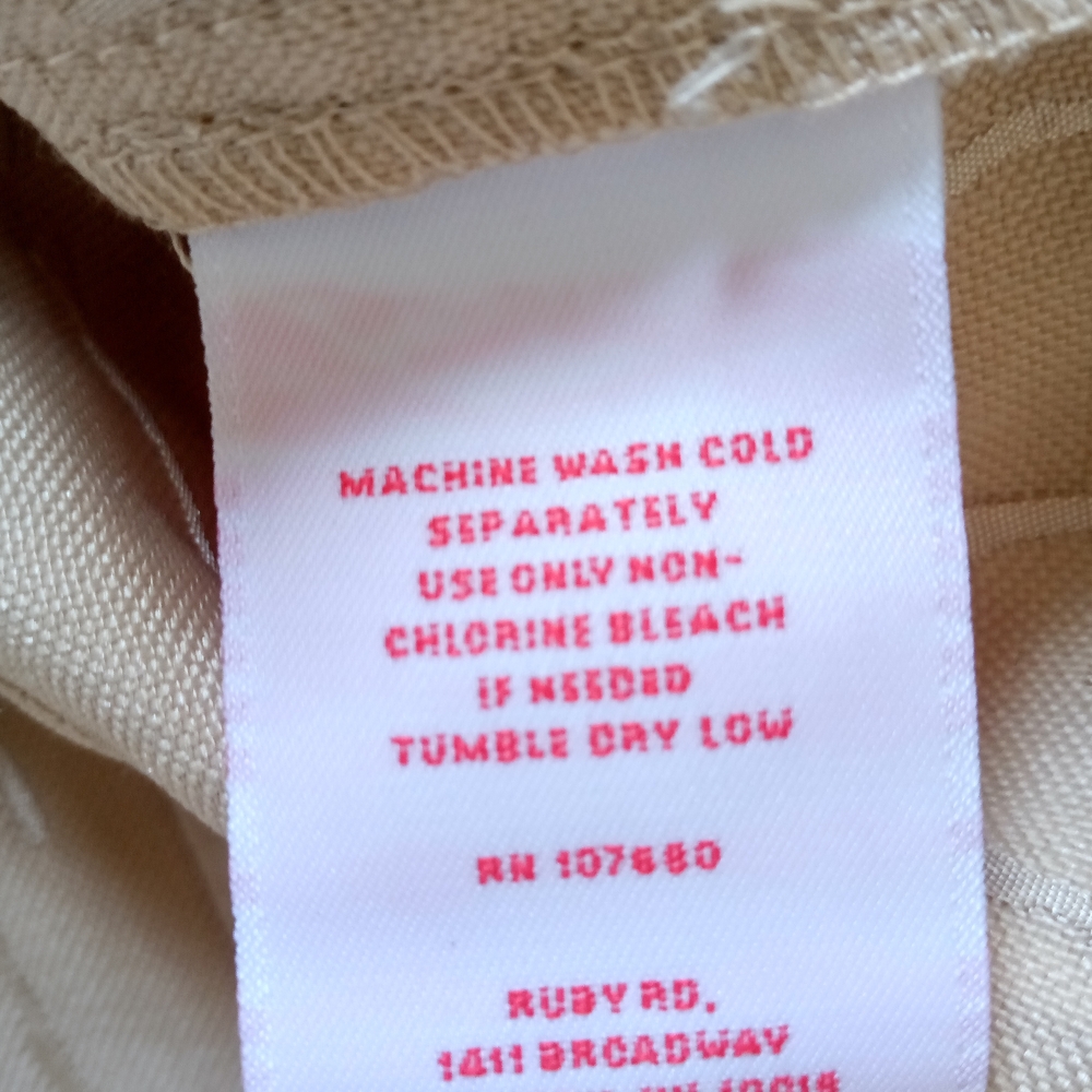 Vintage Ruby Rd. Light Cream Button-Front Jean Jacket - Picture 5 of 5